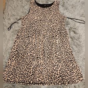 Sleeveless Animal Print Dress